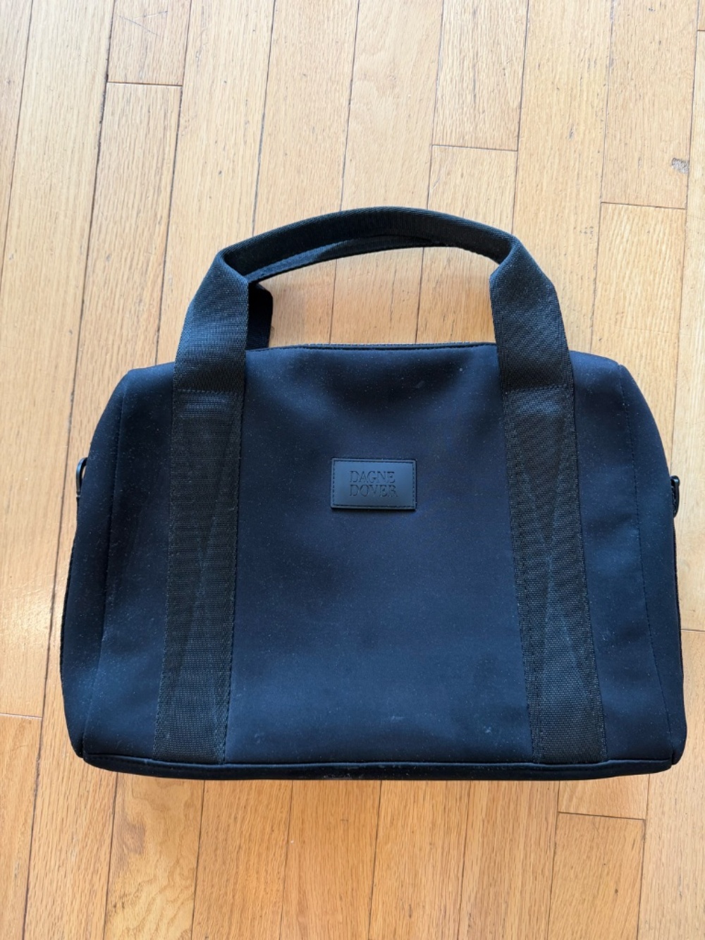 Dagne Dover Weston Laptop Bag- Neoprene- Black- Messenger Bag
